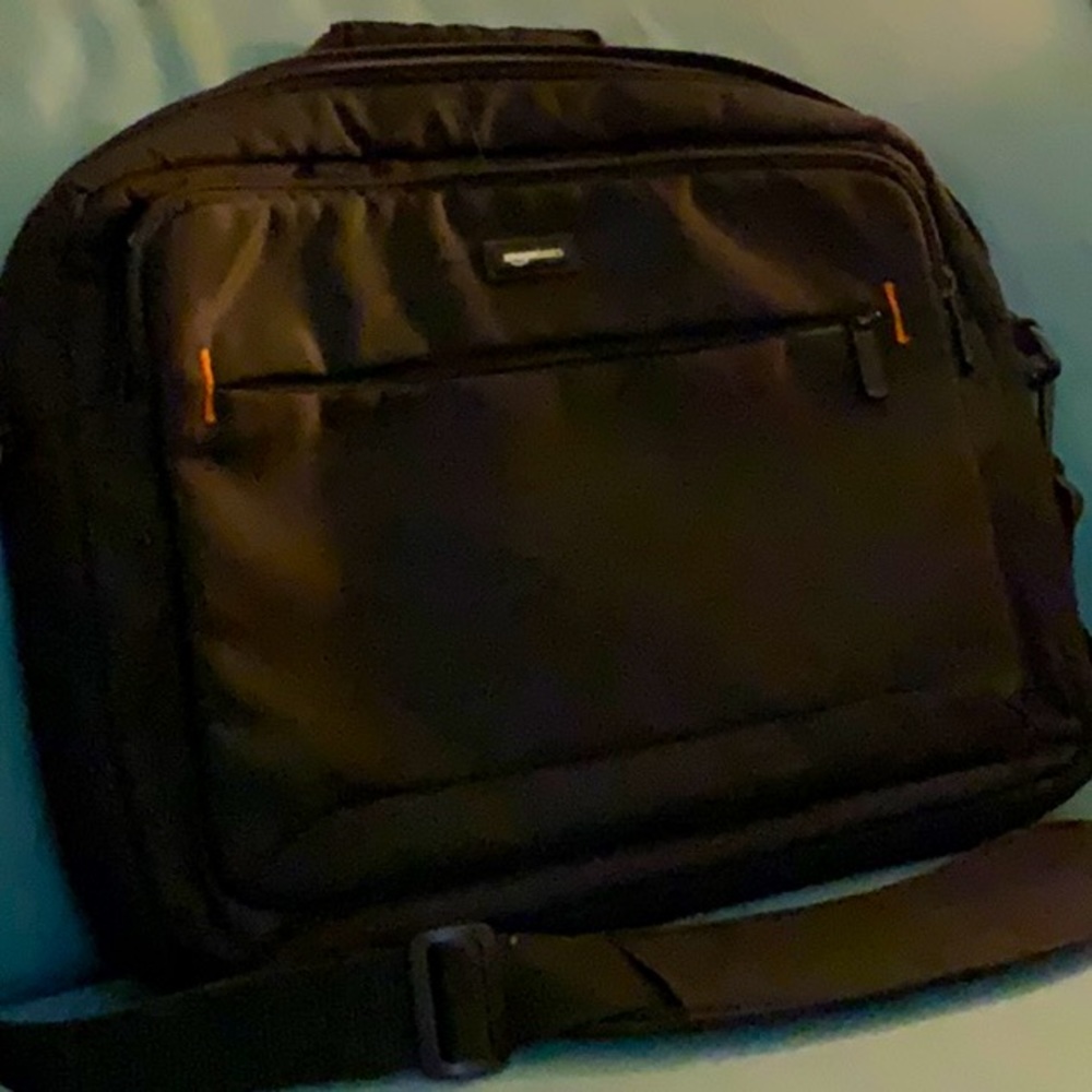 Black laptop bag